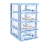 PLAFOPE Organisateur de Cosmétiques et Bureau en Plastique Transparent Étagères Multiples, Rangement Anti-Poussière pour Maquillage et Accessoires, Usage Scolaire