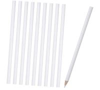 PLAFOPE Outil à Points Nail Art Pratique, 10 Pièces pour Manucure Fine Stylo à Pointe en Bois Blanc Poignée Confortable pour DIY Nail Art la Maison