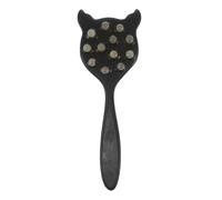 PLAFOPE Paddle Detangling Brush In Cat Shape Handmade Natural Cowhorn Scalp Comb With Meridian Massage Anti-static Hairbrush For Thick Curly And Straight Hair Portable Hair Care Tool For