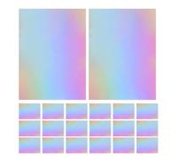 PLAFOPE Papier Cartonné Métallisé Miroir A4 60 Feuilles Effet Holographique Irisé, Carton Épais pour Scrapbooking, Loisirs Créatifs et Projets Diy, Papier Cartonné Scintillant Couleur,