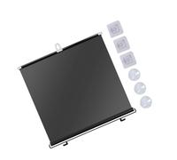 PLAFOPE Pare-Soleil Sunshade De Voiture Ombre De Soleil du Pare-Brise Store De Fenêtre De Voiture Rétractable pour Protection Solaire PVC + Poteau Métallique Noir