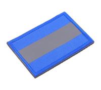 PLAFOPE Patch Réfléchissant de Sécurité Autocollant en Nylon Bleu pour Casquettes et Paquet à Dos, Haute Visibilité pour Prévenir Les Accidents Circulation