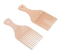 PLAFOPE Peigne à Dents Longues Bois Antistatique pour Coiffure Homme et Femme Démêlage Accessoire Coiffant pour Perruque et Cheveux Bouclés