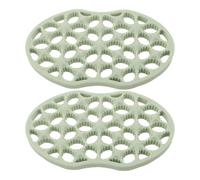 PLAFOPE Peigne à Friser Flexible en Tpe Vert 2 Pcs - Brosse Coiffante pour Cheveux Bouclés Afro, Volume Naturel, Outil Professionnel et Maison, Coiffage Voyage pour Boucles Définies