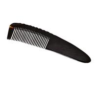 PLAFOPE Peigne en Corne Naturelle Antistatique Grand Format 15-18 CM à Dents Larges pour Massage du Cuir Chevelu Brosse Démêlante pour Cheveux Fins et Bouclés pour Coiffure et Voyage
