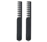 PLAFOPE Peigne Pliable pour Hommes 2 Pièces Peigne de Coiffure Texturé à Huile Compact et Portable Kit Voyage pour Soin des Cheveux et Barbe Outil Coiffage de Poche Pratique