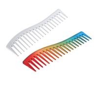 PLAFOPE Peignes à Cheveux Professionnels Adaptés Ensemble de 2 en ABS, Peignes Incurvés pour Coiffure et Coupe la Coloration des Cheveux à Coiffage pour Hommes