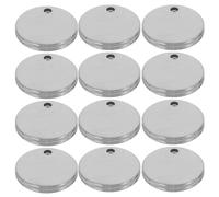 PLAFOPE Pendentifs Ronds pour Estampage Vierge en Acier Inoxydable 100 Pièces Légers et Résistants à L'usure, pour Bijoux et Porte-clés Usage Personnel ou Présent