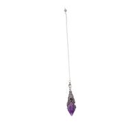 PLAFOPE Pendule Naturelle avec Chaîne Cristal pour Radiesthésie Décoration Suspendue et Bijou Yoga Femme