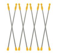 PLAFOPE Perche D'extension Télescopique en Acier Inoxydable Jaune pour Pulvérisateur de Jardin, Portée 45-80cm, Lot de 8 Pièces Réutilisables pour Exploitation Agricole