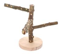PLAFOPE Perchoir en Bois Naturel pour Petits Oiseaux et Canaris Branches, à Mâcher Facile à Nettoyer, pour Cage et Exercice des Oiseaux