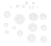 PLAFOPE Pièces de Jouets en Plastique 116 Pièces 0,5 Module pour Voiture DIY, Matériau Sûr Blanc pour Fait Main et Transmission Moteur