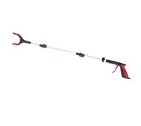 PLAFOPE Pince de Ramassage Pliable en 3 Parties, Manche Long Ergonomique, Pince à Déchets Rouge pour Éboueurs, Outil de Préhension sans Effort, Ramasseur de Déchets Extérieur et Intérieur
