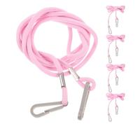 PLAFOPE Pinces à Moufles pour Garçon et Filles 5pcs en Nylon avec Sangle de Cou Antiperte, Clips Réglables pour Moufles d'hiver, Usage Quotidien pour Filles et Garçons