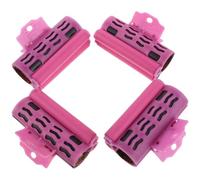 PLAFOPE Pinces pour Bigoudis Chauffants Thermoprotecteurs 4pcs en Plastique Indication de Température, Tailles Grandes et Petites pour Coiffure Personnelle et Bouclage