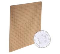 PLAFOPE Planche de Liège Macramé avec Épingles T Accessoire Bracelet et Bijoux Outil Fixation Corde pour Projets DIY