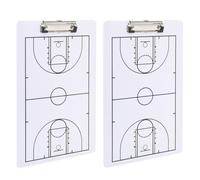 PLAFOPE Planche pour Entraînement 2 Pièces et Démonstration Sportive Basketball Effaçable en Pvc Blanc