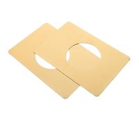 PLAFOPE Plaques en acier inoxydable 2 pcs pour réparation de serrure et poignée, cache-verrou avec longue durée, adaptées aux portes standard