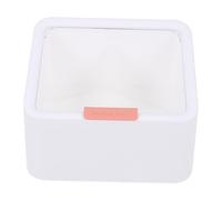 PLAFOPE Plateau De Rangement Pour Maquillage Couvercle Étui De Rangement Pour Cotons-tiges Rouges À Lèvres Épingles À Cheveux Rangement À La Maison Matériau Sûr Blanc