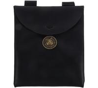 PLAFOPE Pochette Médiévale en Simili Cuir Noir Grosse Capacité et Résistante à L'usure pour Cosplay Renaissance et Accessoires de Voyage