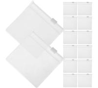 PLAFOPE Pochettes de Rangement en Eva Mat 12pcs Fermeture Éclair pour Remède et Cosmétiques, Protection Stable et Accès Facile, pour Voyages et Organisation