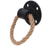 PLAFOPE Poignée de Tiroir Vintage Corde Noire Poignée de Meuble Fer Forgé pour Armoire de Placard Rustique Bouton de Tiroir Créatif Simple