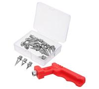 PLAFOPE Pointes D’athlétisme en Métal pour Chaussures de Sport - Lot de 48 Set de Crampons Clé de Vissage - Pointes de Sprint et Saut Adaptées aux Pistes en Plastique, Compétition