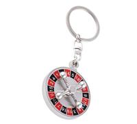 PLAFOPE Porte-clés Roulette Russe Métal Rotatif Pendentif Sac Décoratif Original Trousseau Clés Créatif Métal Charme Porte Cle Sac Multifonctionnel