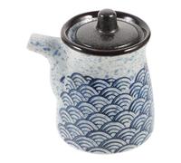 PLAFOPE Pot de Sauce Soja en Céramique Capacité Modérée et Surface Lisse Contrôle Précis de L'assaisonnement, Cuisine Japonaise