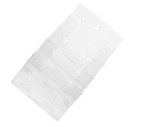 PLAFOPE Présentoir à Brochures Mural 4 Niveaux A5 Porte-Documents Vertical en Plastique Transparent Organisateur de Flyers et Magazines pour Bureaux Expositions et Commerces 1 Pièce