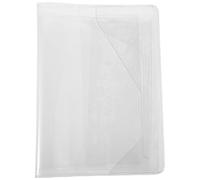 PLAFOPE Protege Cahier A5 Transparent en Pvc Couverture Imperméable et Facile à Utiliser Protection des Carnets et Journaux