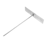 PLAFOPE Râteau à Cendres en Acier Inoxydable Petit Outil de Nettoyage pour Barbecue au Charbon de Bois Spatule à Braises pour Four à Cheminée et Gril Accessoire Pratique pour Jardin et