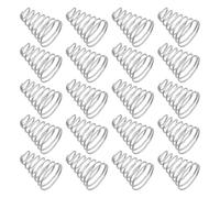 PLAFOPE Ressorts de Batterie Coniques en Acier Inoxydable 08 MM 20 Pièces Ressorts de Compression pour Lampe Torche LED Renforcés pour Capuchons Arrière Usage Éclairage Extérieur