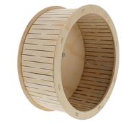 PLAFOPE Roue d'exercice en Bois Silencieuse de 22cm pour Hamster et Chinchilla, Palier Silencieux et Protection la Mastication Cage Plusieurs Styles