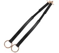 PLAFOPE Sangles Élastiques pour Talons Hauts Femmes Sangles de Cheville Anti-Glisse en Cuir Mat Noir 1 Paire sans Installation Maintien Sécurisé pour Danse et Marche