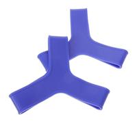 PLAFOPE Sangles Fixes Minimisant la Perte de Puissance en Silicone Flexibles et Confortables Paire Bleue pour Fixation des Nageoires aux Chevilles pour Palmes de Plongée