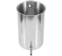 PLAFOPE Seau en Acier Inoxydable 1000ml Maison, Seau Métallique Suspendu Ergonomique, Adapté Usage Personnel ou Professionnel