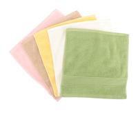 PLAFOPE Serviettes Visage Mains en Coton Hydrophile, Lot de 5 Pièces Lavables et Portables pour Bébés et Garçon et Filles, Douceur et Absorption Optimale Couleur Couleur Aléatoire