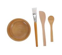 PLAFOPE Set Bol Bois Pour Masque Visage Diy Bol à Mélanger Pour Masque De Beauté Réutilisable Et Lavable Outils Cosmétiques Pratiques Pour Soins Du Visage