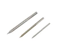 PLAFOPE Set de Mèches Alésoirs Carbure pour Réparation Pneus Voiture Acier Allié Surface Polie Outil de Perçage pour Élimination des Bavures et Fils Acier