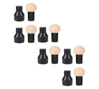 PLAFOPE Set Pinceaux Maquillages Teint 6 Houppettes Souples sans Latex Boîte pour Maquillage Poudre et Liquide Visage