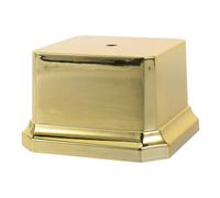 PLAFOPE Socle Carré en Plastique pour Trophée, Base de Remplacement | Finition Lisse Bavure, Contact Anti-rayures, sans Assemblage, pour Coupes à Pied et Ateliers DIY