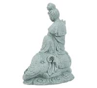 PLAFOPE Statue de Bouddha Sculpture Méditative en Grès pour Aquarium Ornement Anti-Stress et Apaisant Décoration Intérieure pour Aquarium de Poisson