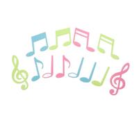 PLAFOPE Stickers Muraux Lumineux en Plastique Forme Note de Musique Autocollants Auto-adhésifs Décor Maison Chambre Garçon et Filles Design Phosphorescent