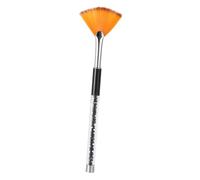 PLAFOPE Stylo Nail Art Plat Éventail avec Manche Drill Pinceau Nail Art et Léger pour Femmes Couleur Dégradée Noire Outil Créatif pour Vernis Ongles et Décoration