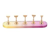 PLAFOPE Support à Ongles en Acrylique Léger pour Pratique de Nail Art Base Dégradée, pour Écoles de Manucure et Usage à Domicile