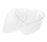 PLAFOPE Support à Roses en Acrylique Transparent de Cœur Couvercle pour Présent de Communion et Décorations de Mariage