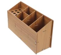 PLAFOPE Support Ciseaux Coiffeur Bois pour Bureau Organisateur Outils Coiffure et Antidérapant Rangement Professionnel pour Salon et Styliste