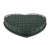 PLAFOPE Support Cœur pour Fleurs Fraîches avec Ventouse Stable Base Mousse pour Décoration Voiture de Mariage Compatible Universellement Facile à Installer et Réutilisable