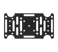 PLAFOPE Support de Boîte aux Lettres en Acier au Carbone Noir Structure Épaissie, Trous de Montage Réglables, Installation Facile pour Poteaux Creux et Muraux